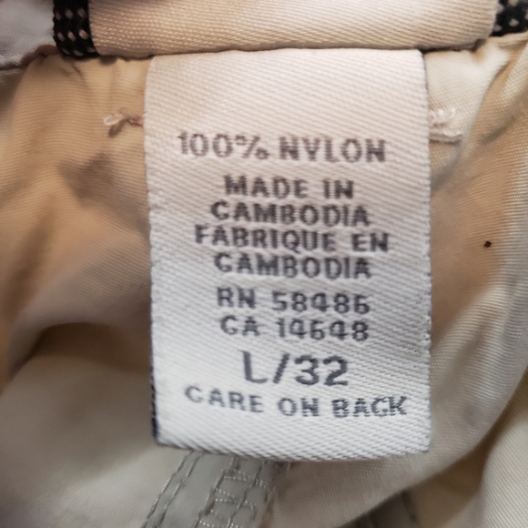 White Sierra Convertible Hiking Pants Light Tan Size L - Picture 7 of 9